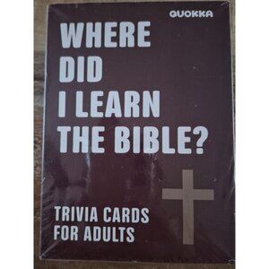 Quokka Bible Trivia Game For Adults New In Sealed Box retail for $26.99
